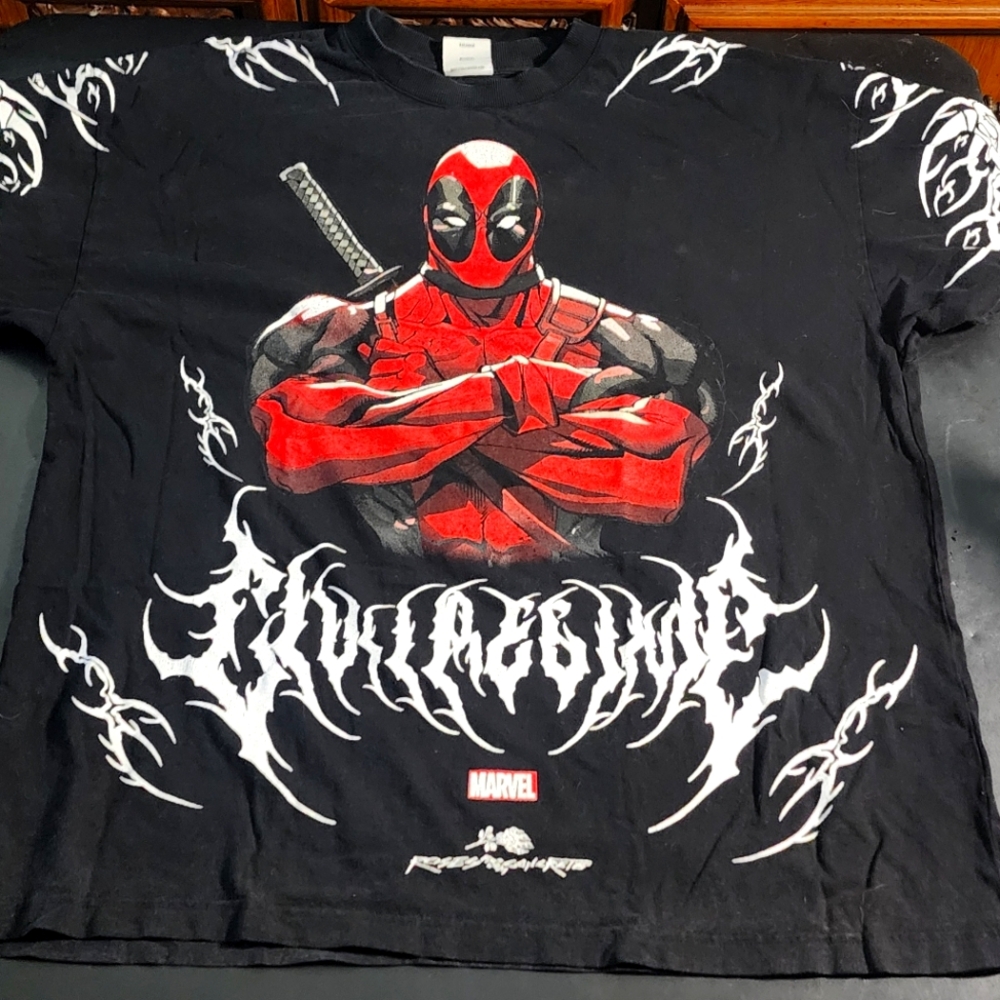 Civil Regime Deadpool Marvel Metalcore Oversized Tee XXL